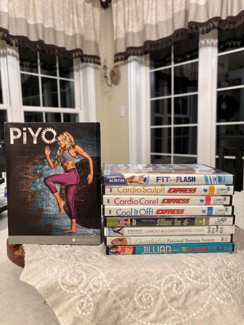 Denise Austin, Beachbody PiYo, Slim‎ in 6, Jillian Michaels Workout DVD Sets